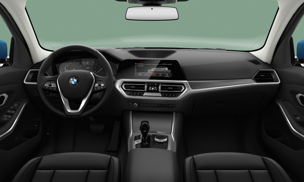 Interior of BMW 318d (G21), VIN WBA6L31060FK81913