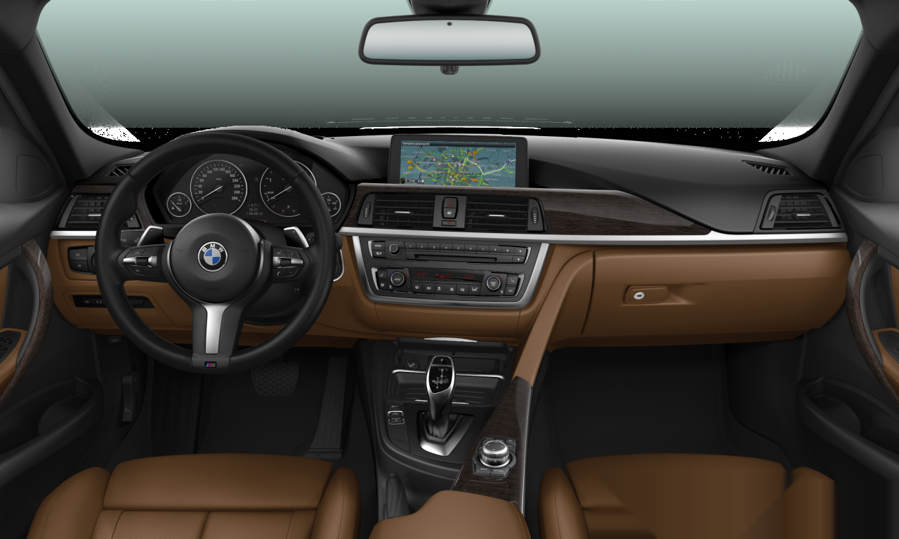 Interior of BMW 330d (F30), VIN WBA3E51050F571343