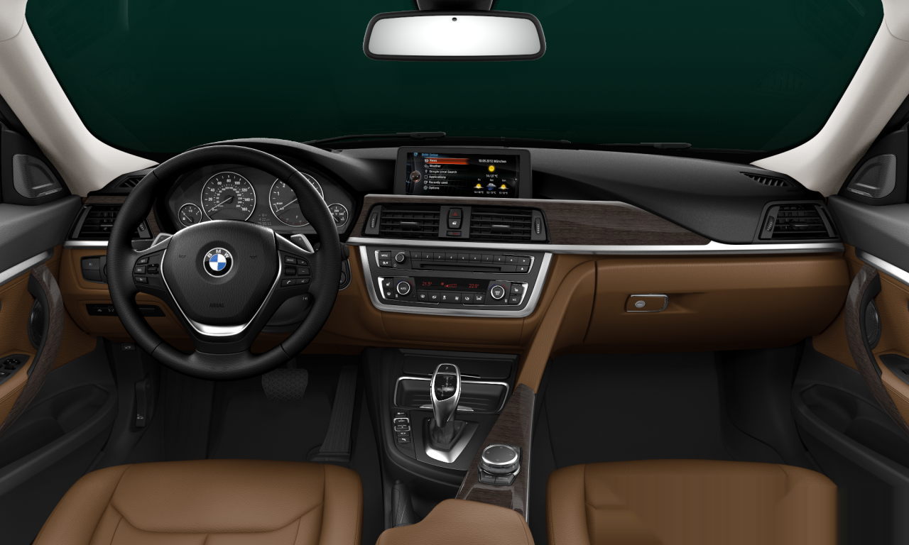 Interior of BMW 328i xDrive (F34), VIN WBA3X5C53FD562583