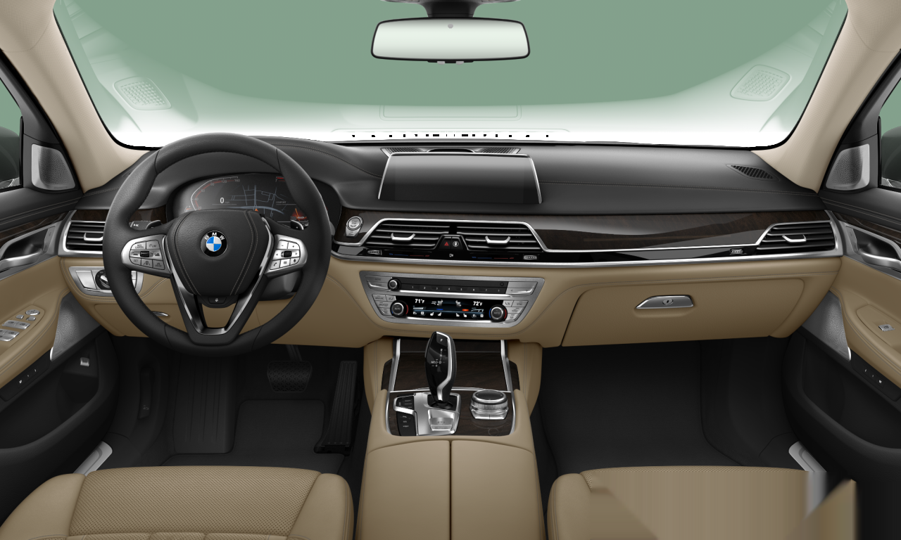 Interior of 2020 BMW 740Li (G12 (MUE)), VIN WBA7T2C04MCG13255