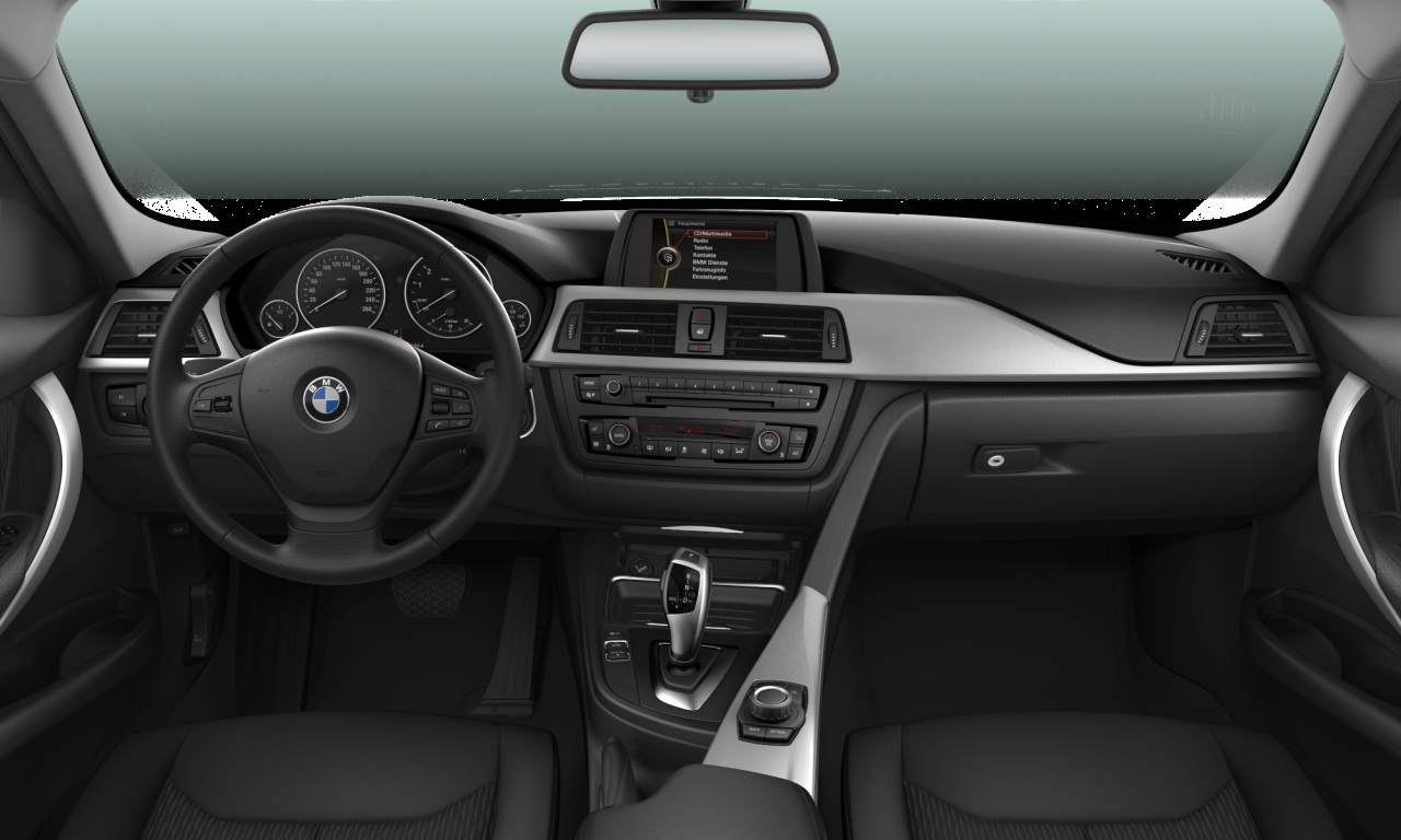 Interior of 2013 BMW 320i (F30), VIN WBA3B11070F386616