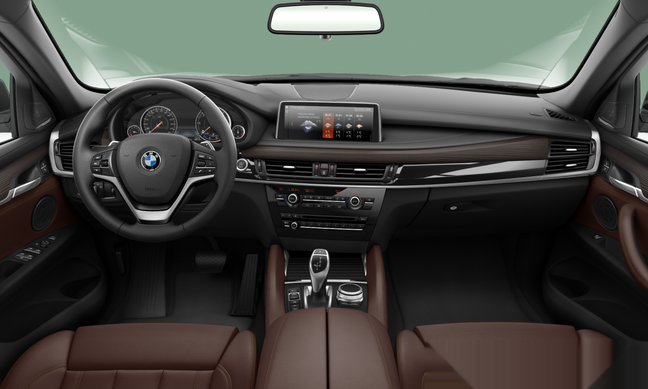 Interior of 2018 BMW X6 xDrive30d (F16), VIN WBAKV210800Z81017