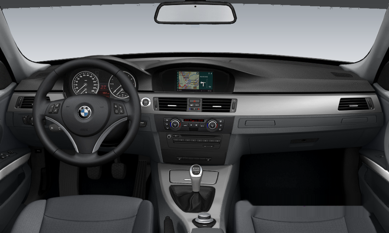 Interior of 2008 BMW 318d (E91), VIN WBAVW11010A281600
