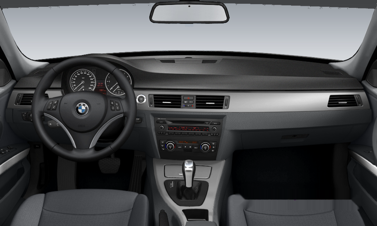 Interior of BMW 325i (E91), VIN WBAVV31070A117220