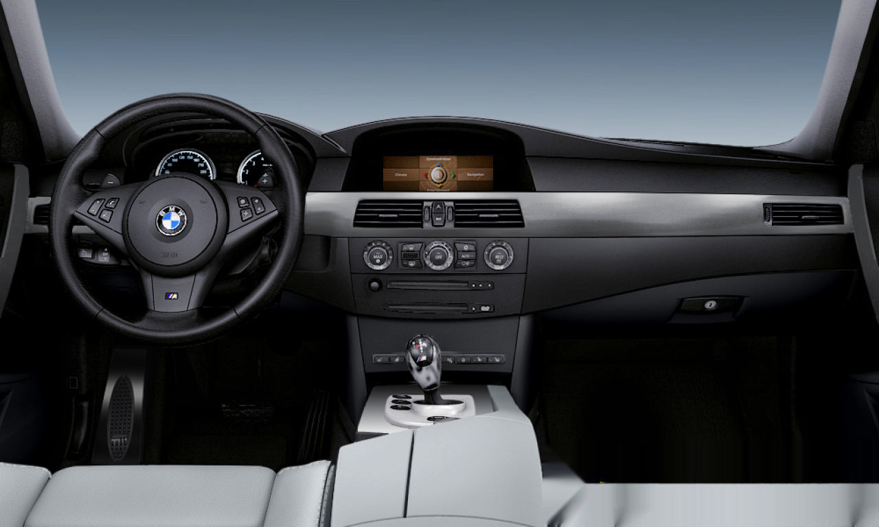 Interior of BMW M5 (E60 (M5)), VIN WBSNB910X0B559586