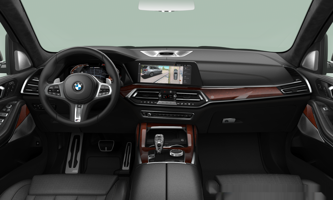 Interior of 2021 BMW X7 M50i (G07), VIN 5UXCX6C19N9K31156
