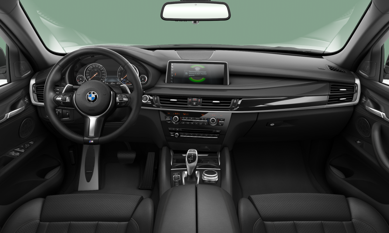 Interior of BMW X6 xDrive40d (F16), VIN WBAKV410000X03272