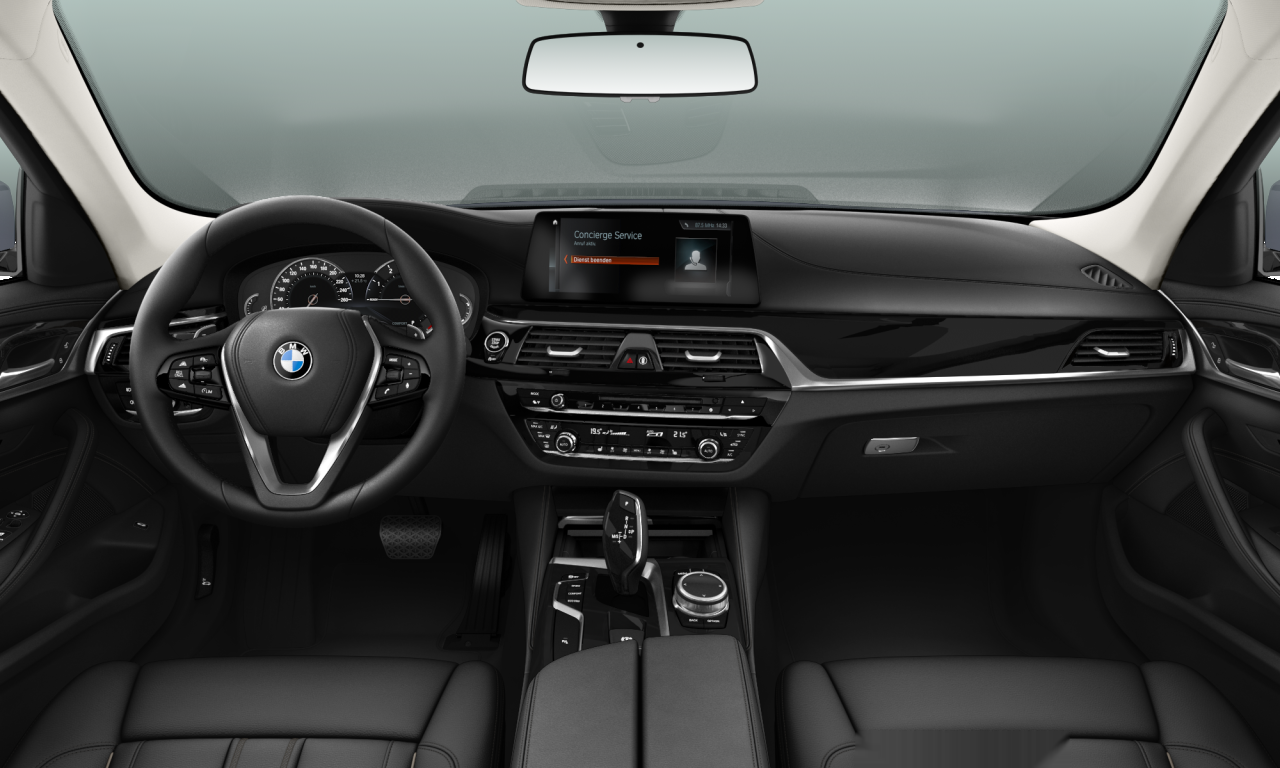 Interior of 2017 BMW 530i xDrive (G30), VIN WBAJA71060B090068