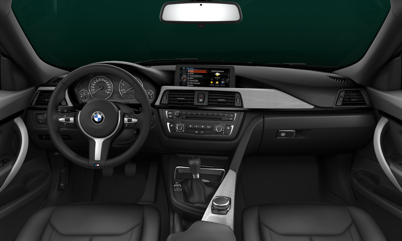 Interior of BMW 320d xDrive (F34), VIN WBA3Y51050D981935