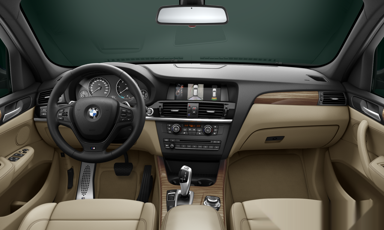 Interior of BMW X3 xDrive30d (F25), VIN WBAWY520300B55560