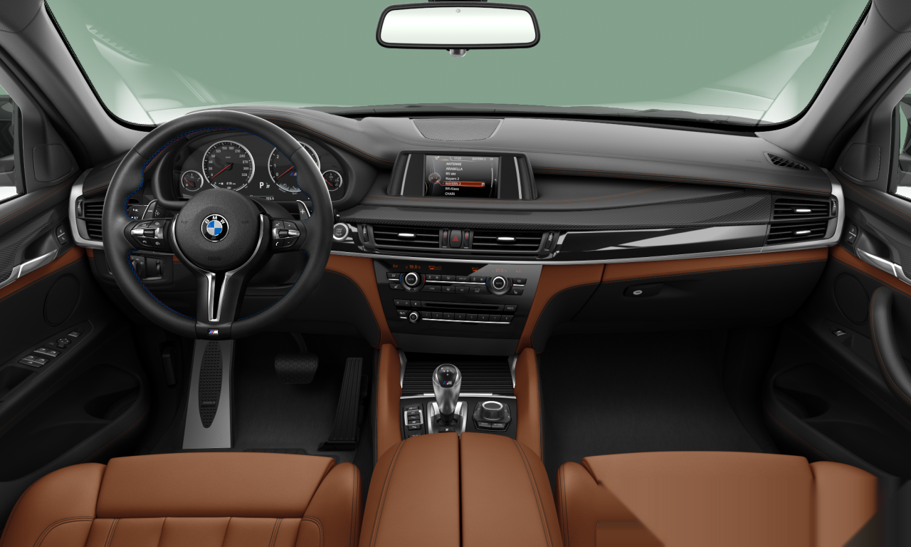 Interior of 2015 BMW X6 M (Sports Activity Coupe (5 Doors)), VIN WBSKW810300G93436