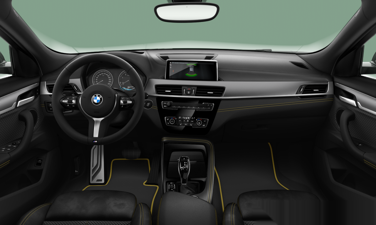 Interior of BMW X2 xDrive18d (F39), VIN WBAYK72080EG18673