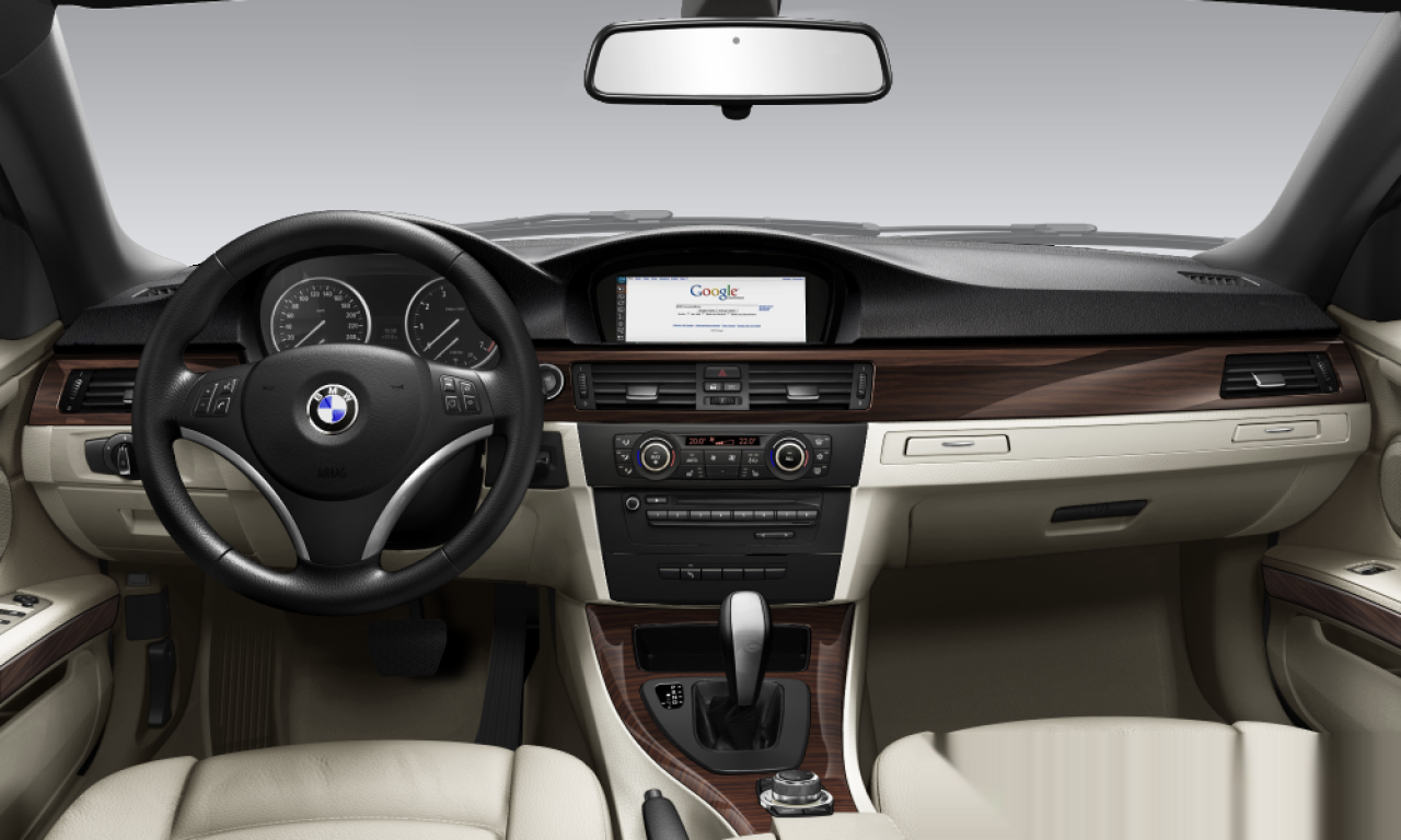 Interior of BMW 320d (E93), VIN WBAWM31010E233450