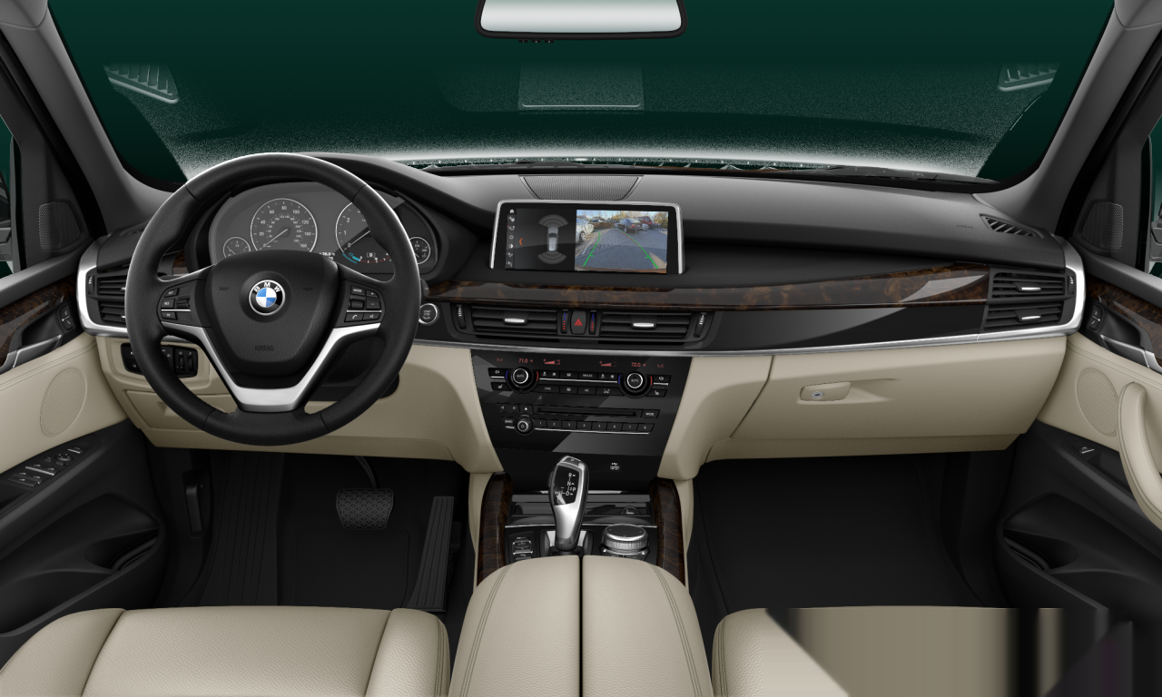 Interior of BMW X5 xDrive35i (F15), VIN 5UXKR0C51H0U50126