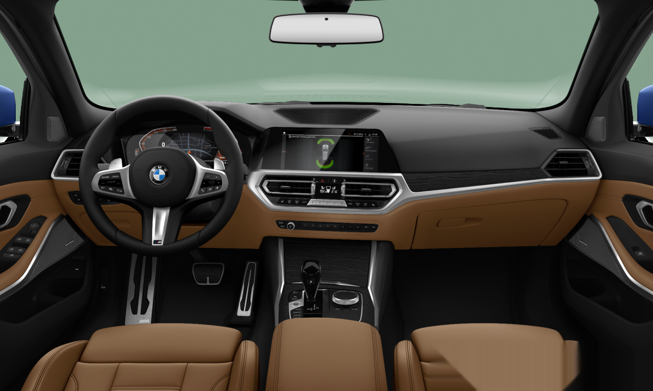 Interior of 2019 BMW 330i (G21), VIN WBA6K51070FH76896