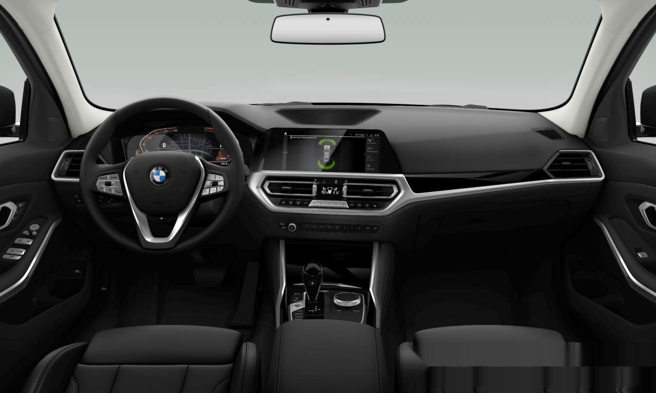 Interior of 2021 BMW 320i (Sedan (4 Doors)), VIN WBA5X5107NFM20420