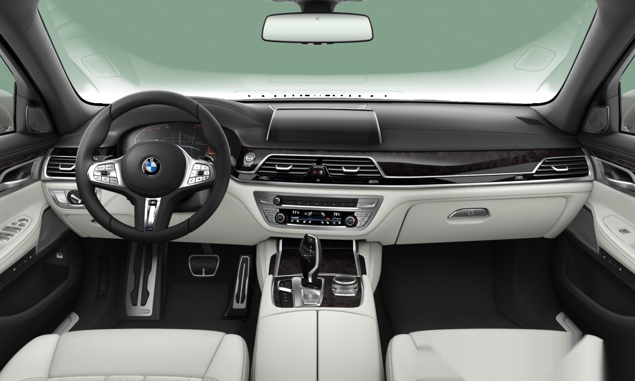 Interior of BMW 740Li (G12 (MUE)), VIN WBA7T2C04MCE61414