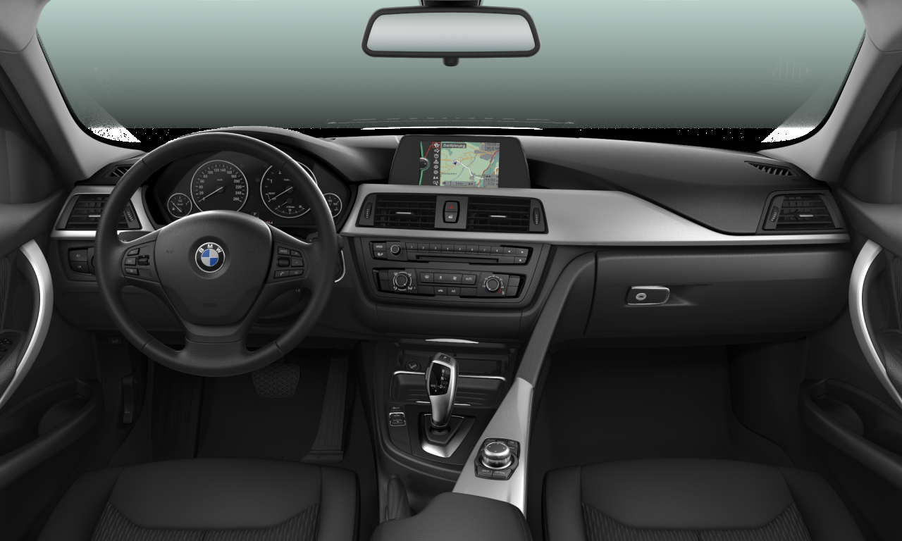 Interior of BMW 318d (F31), VIN WBA3K11090F853082