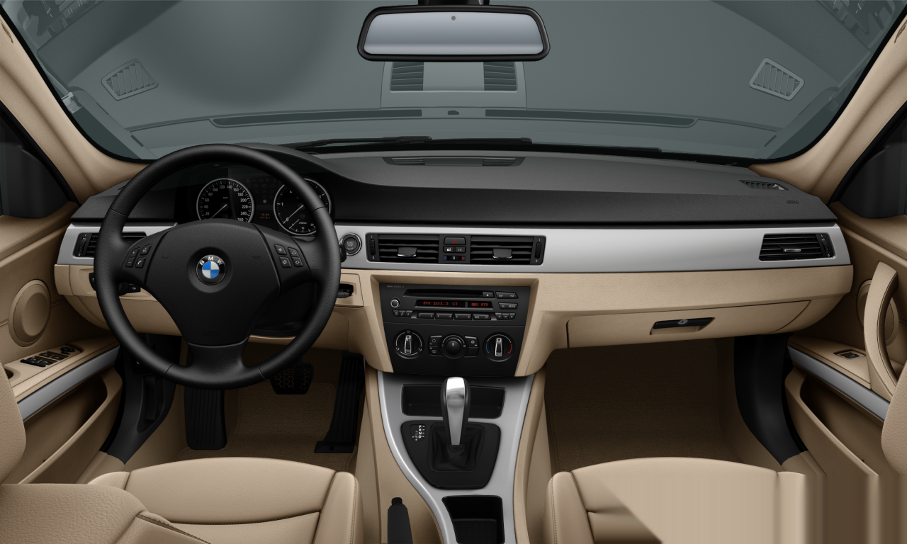 Interior of 2010 BMW 316i (E90 (MUE)), VIN WBAPF1103BA957055