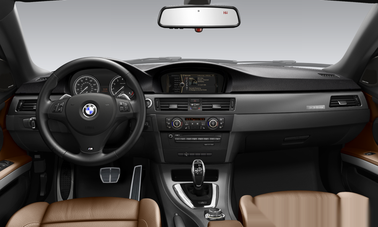 Interior of BMW 335is (E93 (MUE)), VIN WBADX1C59BE570298
