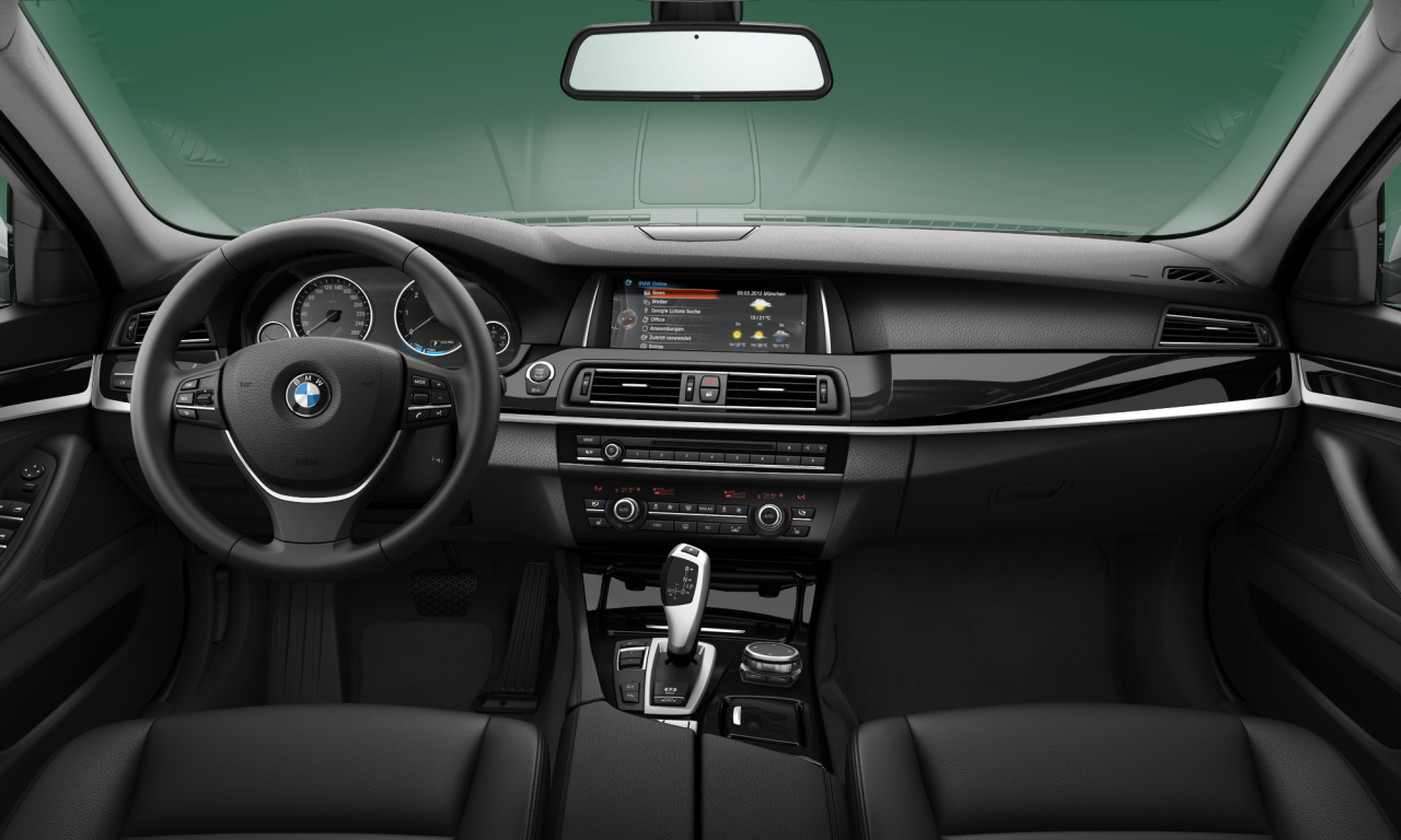 Interior of 2014 BMW 520d xDrive (F10 (MUE)), VIN WBA5E71050D676240
