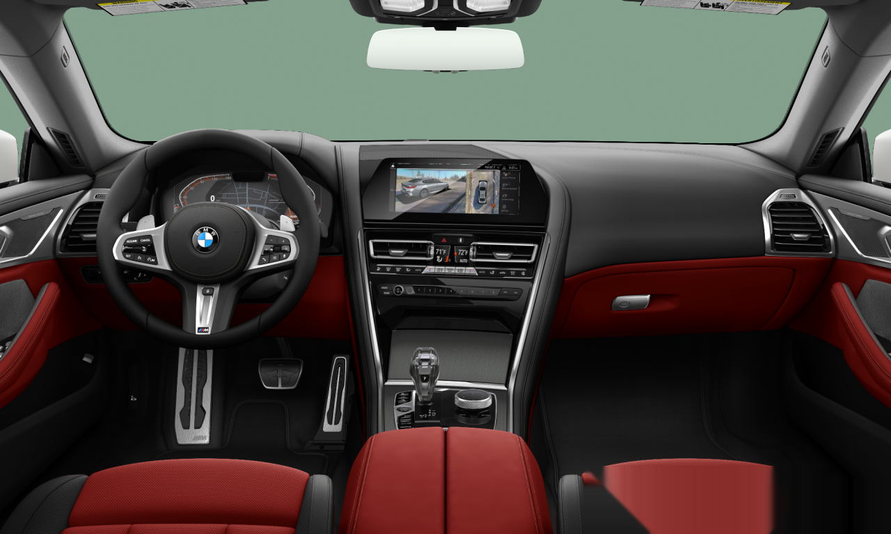 Interior of BMW 840i xDrive (G16), VIN WBAGV4C08NCG91089