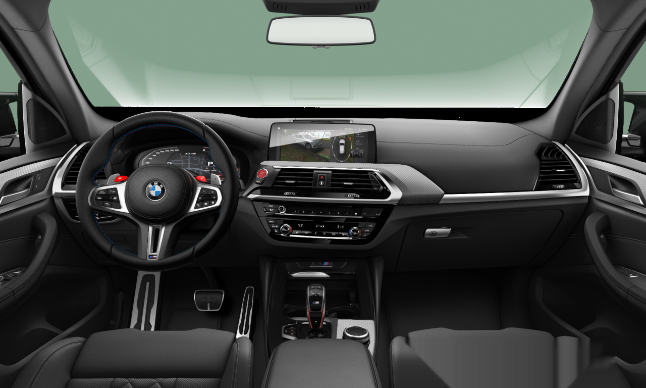 Interior of 2020 BMW X3 M (F97), VIN WBSTS010609F47691