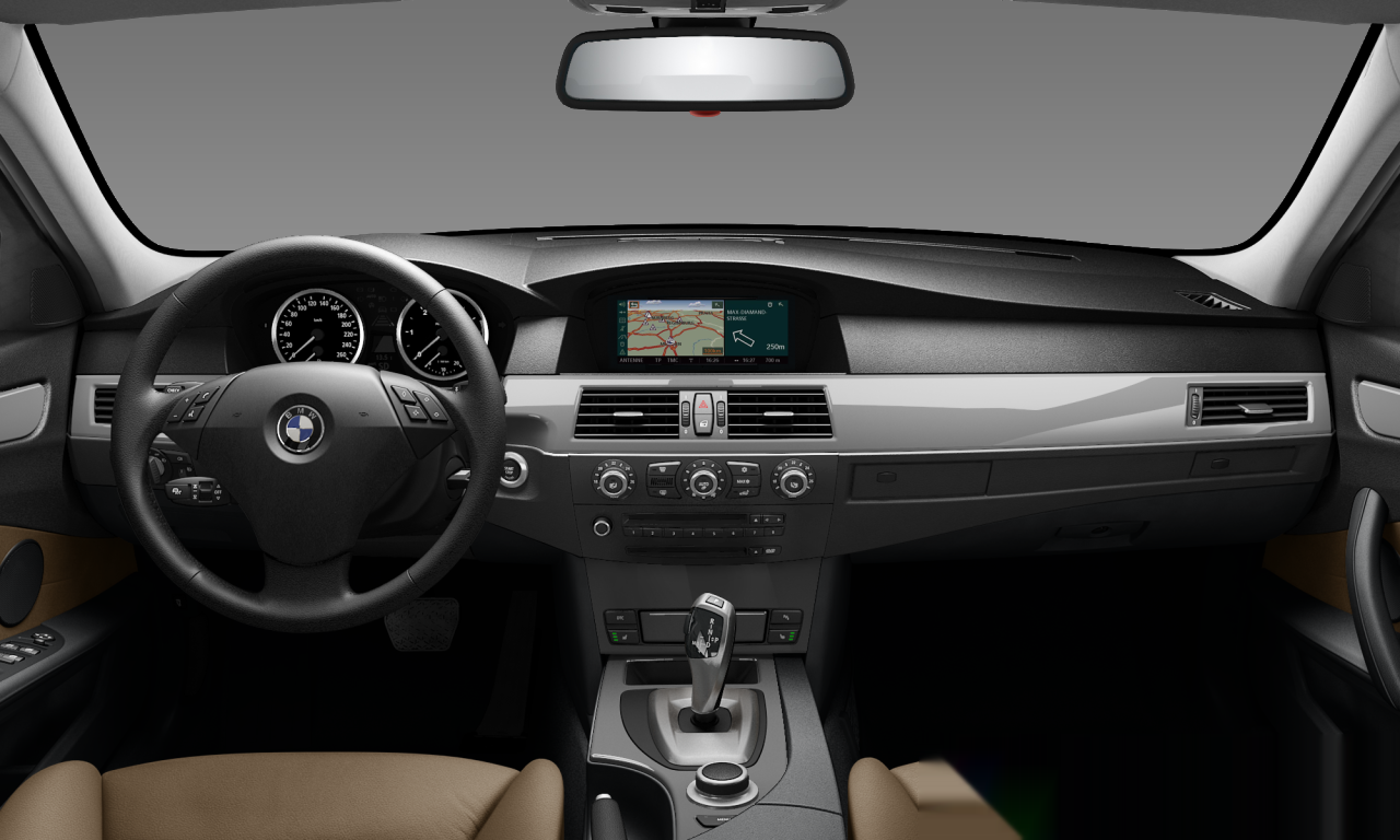 Interior of BMW 525d (E60 (MUE)), VIN WBANX51090CT62899