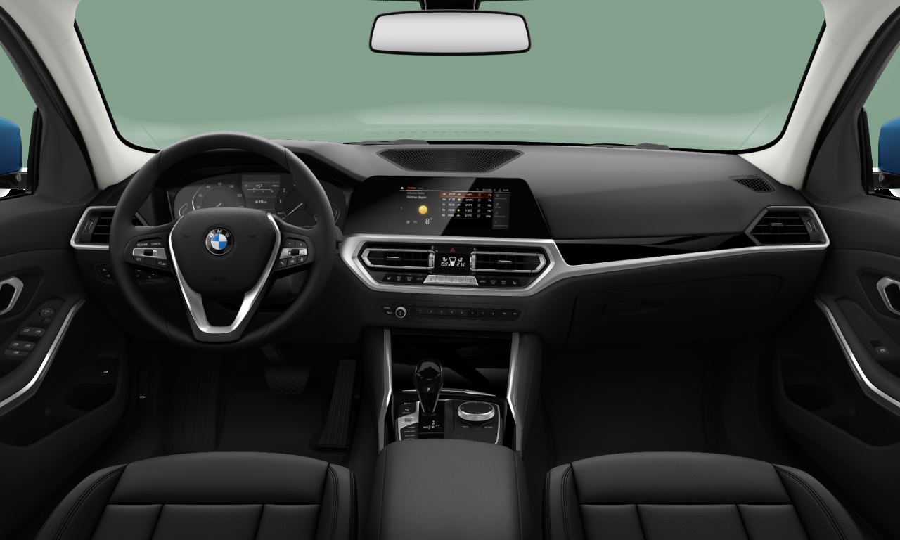 Interior of BMW 318d (G20), VIN WBA5V380708B53103