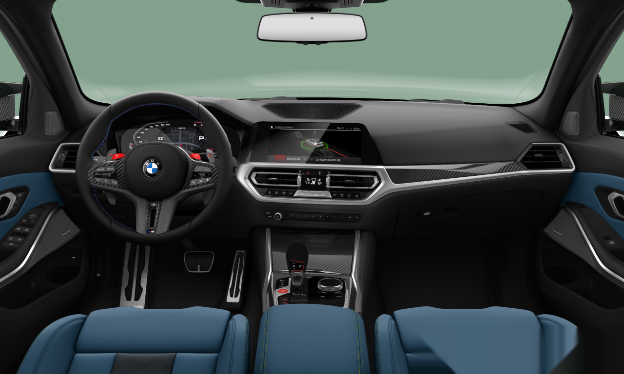 Interior of BMW M3 Competition M xDrive (G80), VIN WBS43AY06NFM55709