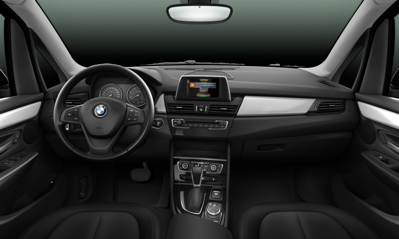 Interior of BMW 216d (F46), VIN WBA2E310305F41119