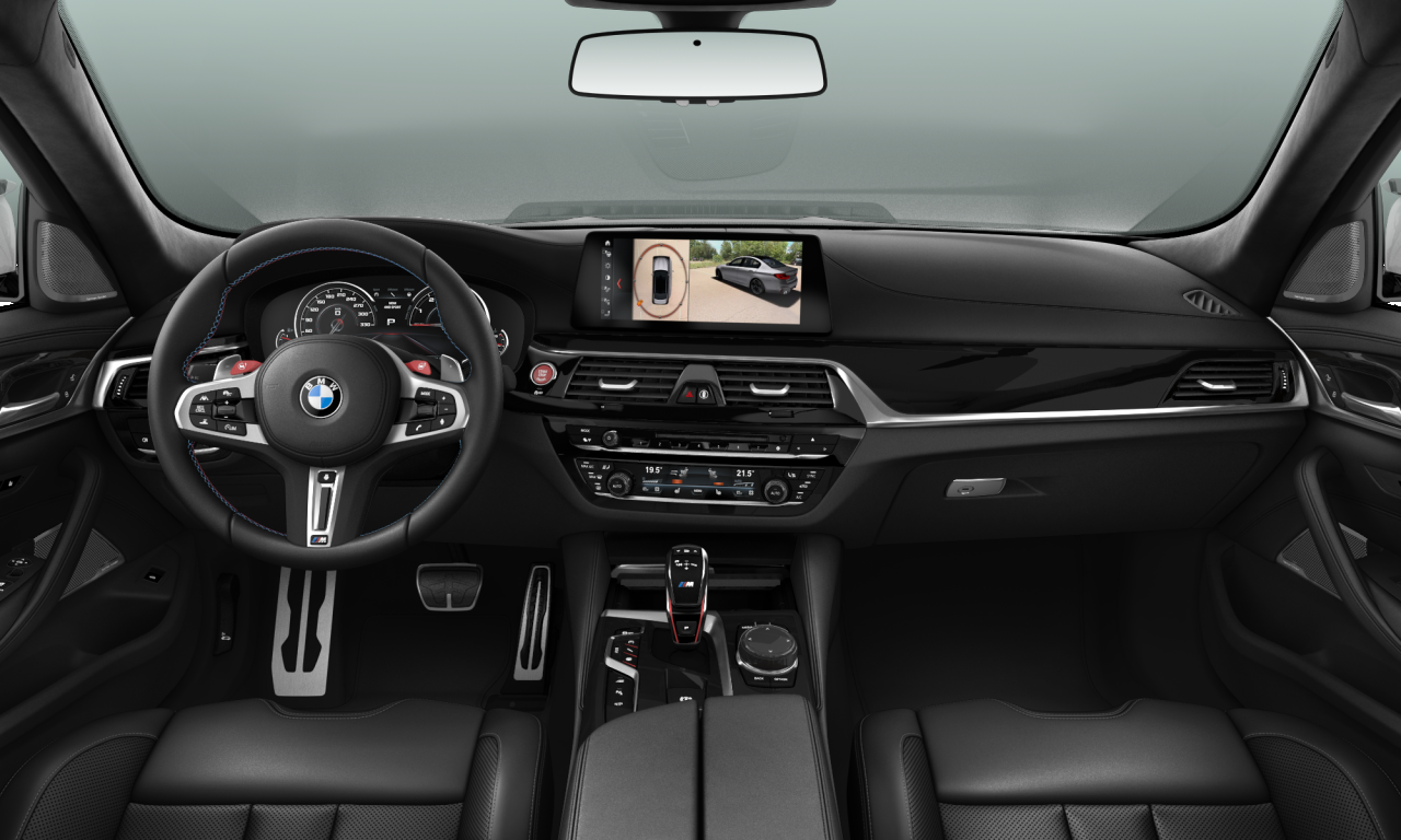 Interior of BMW M5 (F90), VIN WBSJF0C58KB446987