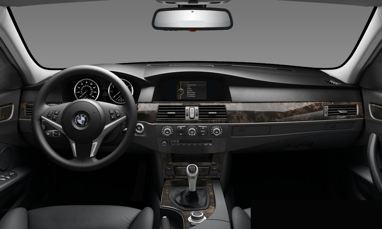 Interior of BMW 535i (E60 (MUE)), VIN WBANW13529CK93474
