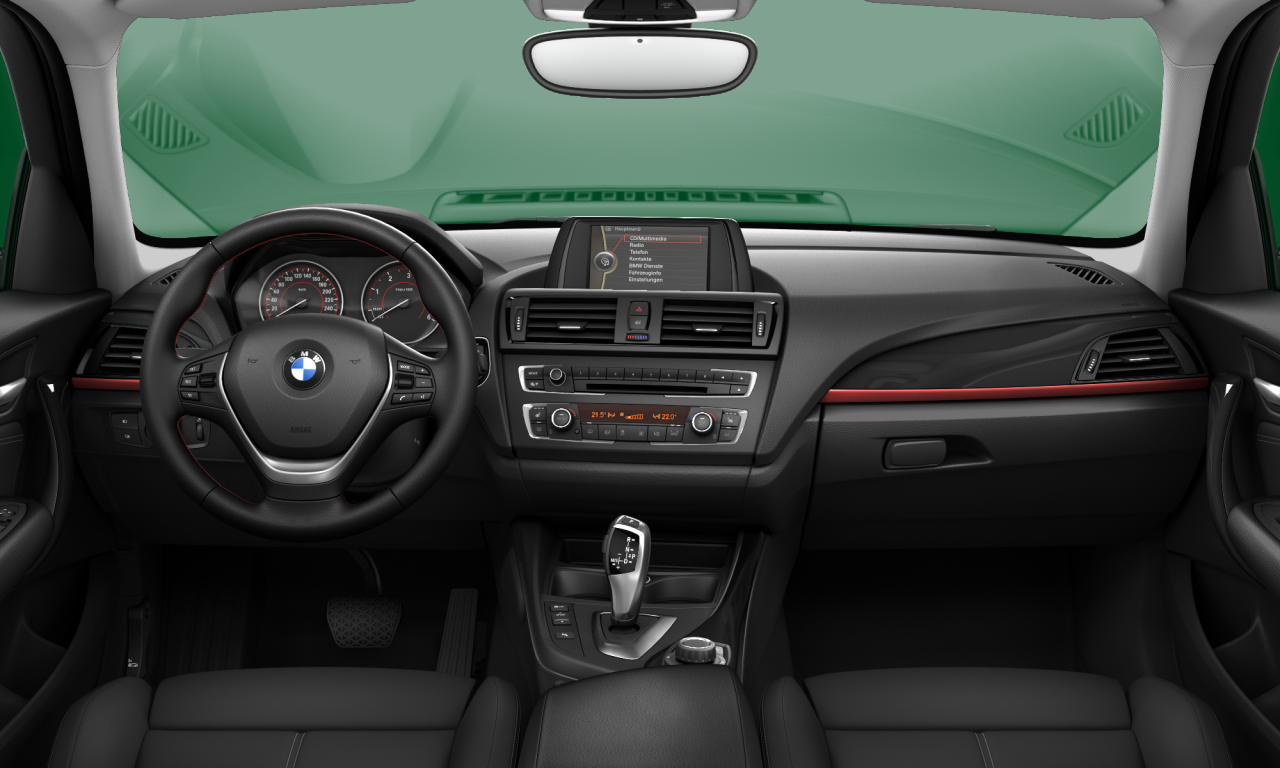 Interior of BMW 118d (F20), VIN WBA1C11010E944552