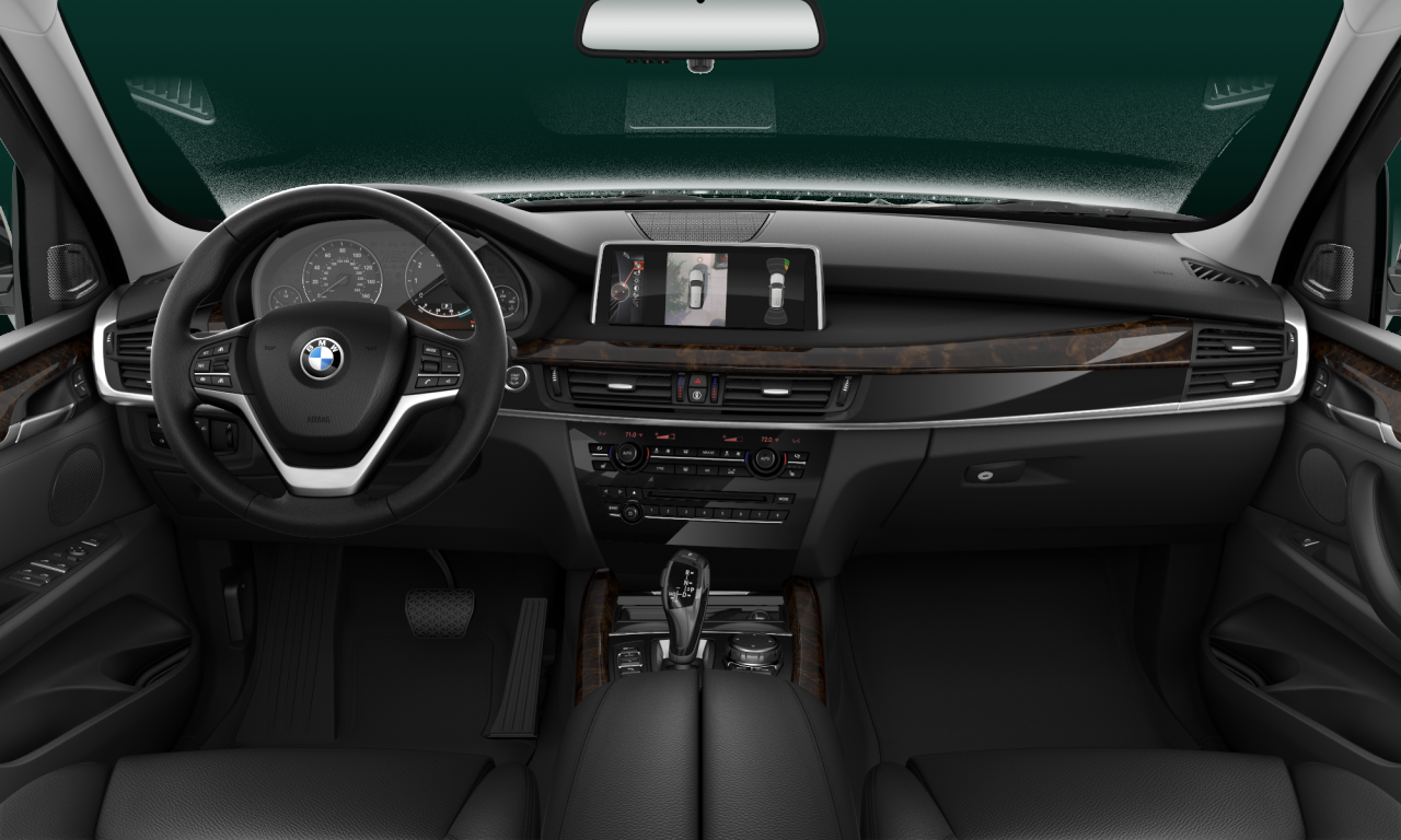 Interior of BMW X5 xDrive35i (F15), VIN 5UXKR0C53F0P04528
