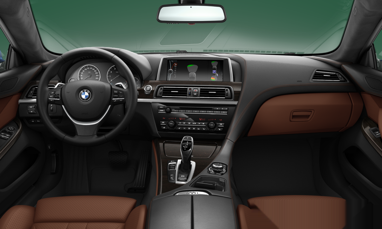 Interior of BMW 640i (F13), VIN WBALW31070C540291