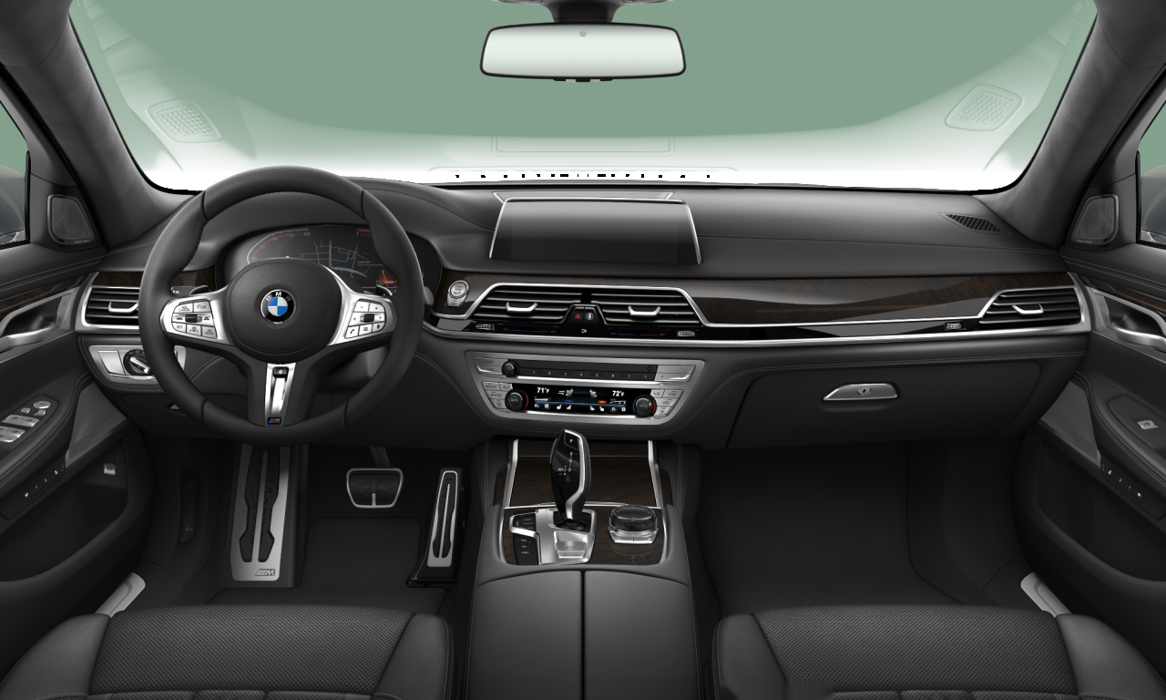 Interior of BMW 740Li (G12 (MUE)), VIN WBA7T2C04MCE94820