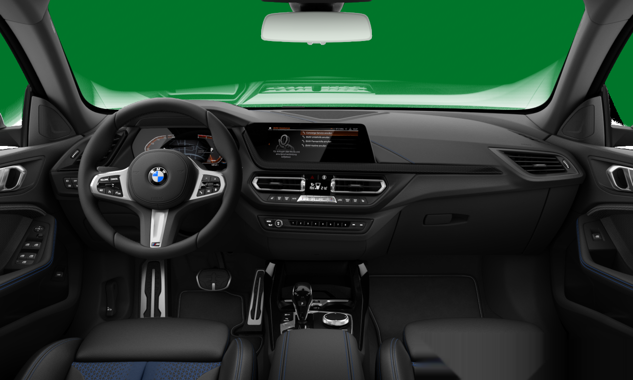 Interior of BMW 218d (F44), VIN WBA31AM0707H15794