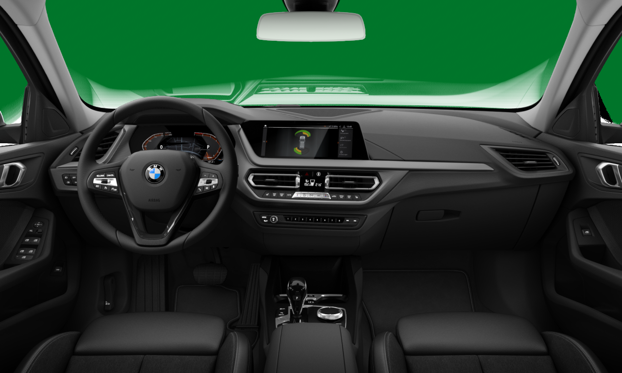 Interior of BMW 118i (F40), VIN WBA7K310X07J98874