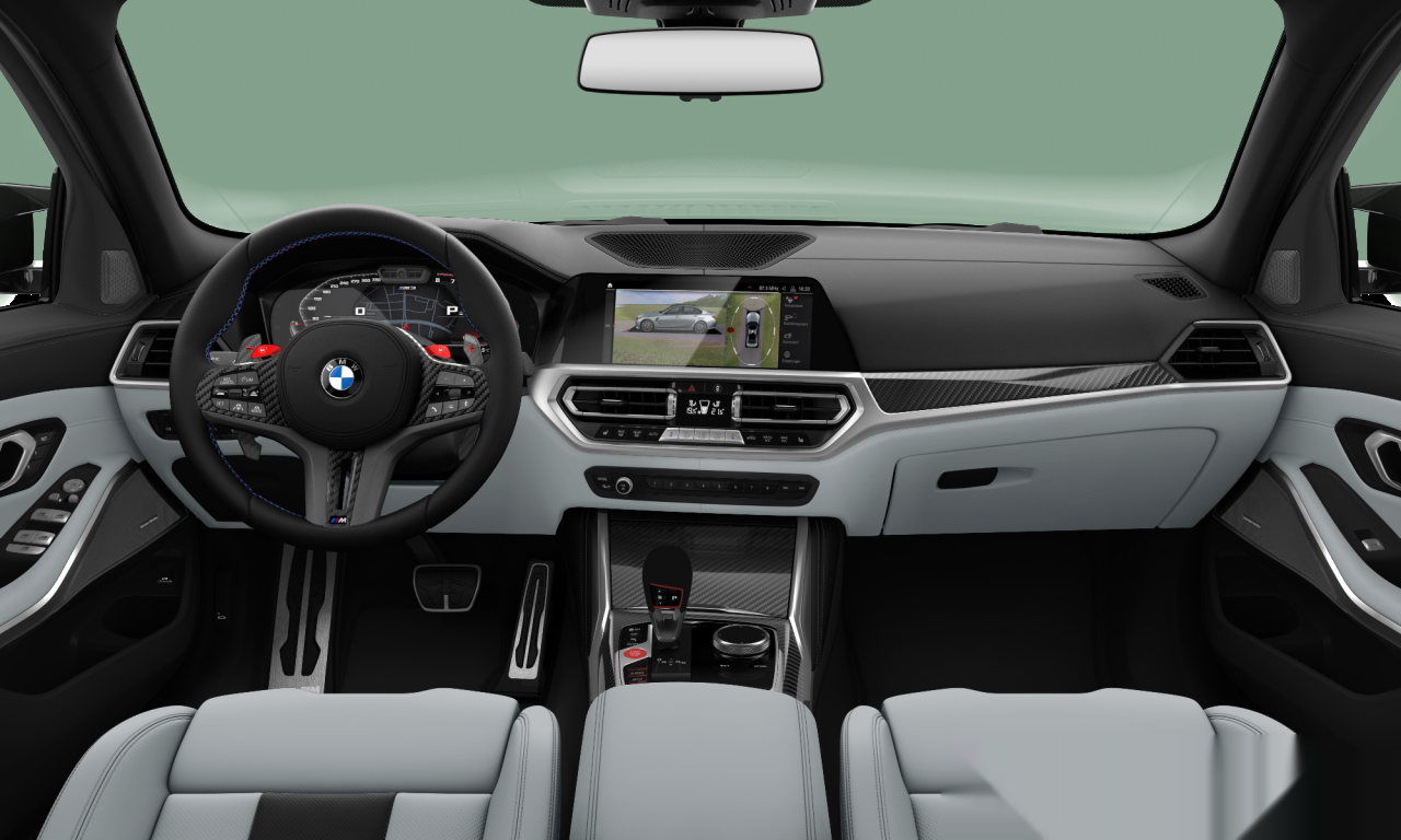 Interior of 2021 BMW M3 Competition (G80), VIN WBS32AY0X0FL29991