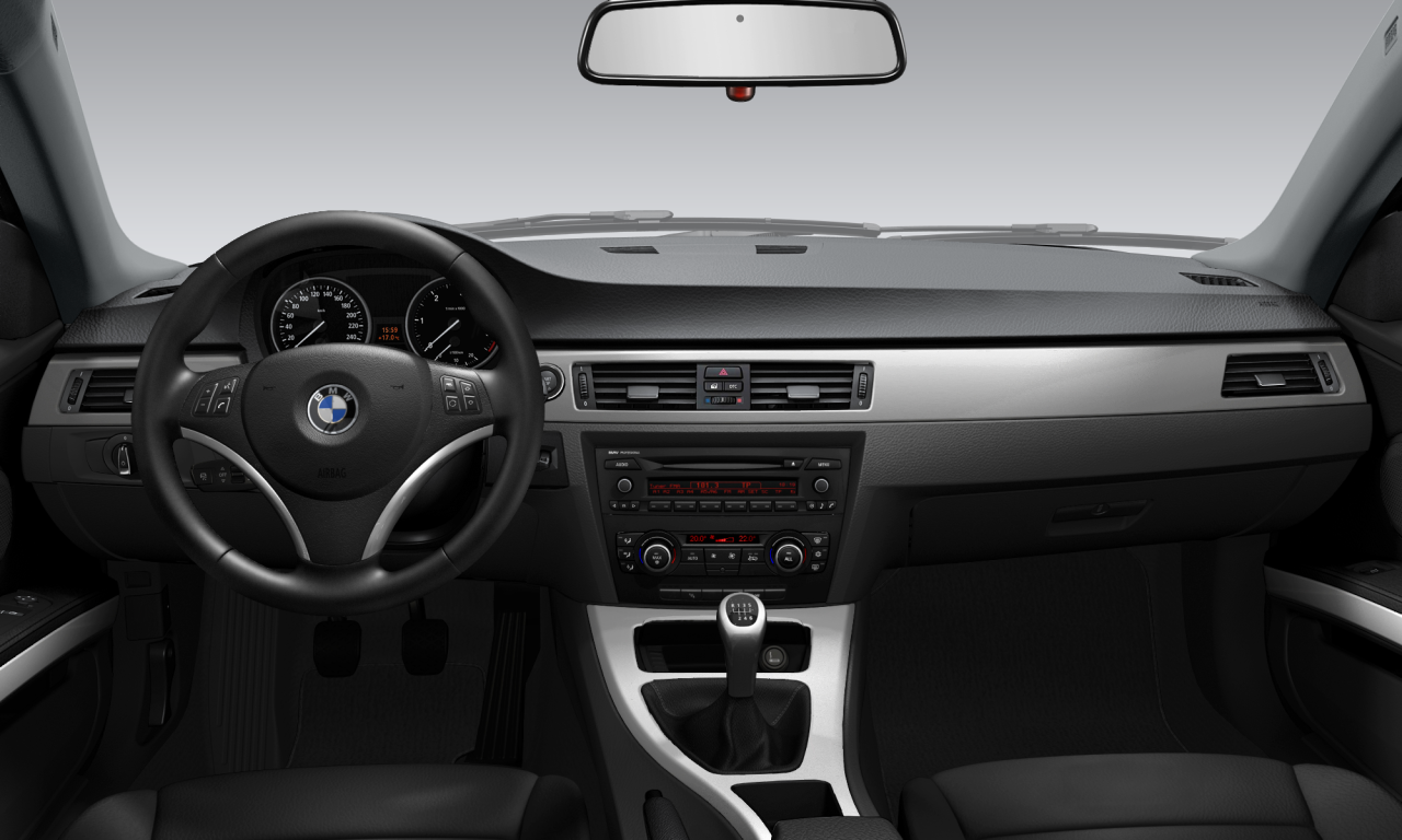 Interior of BMW 320d (E92 (MUE)), VIN WBAKK32000E399784