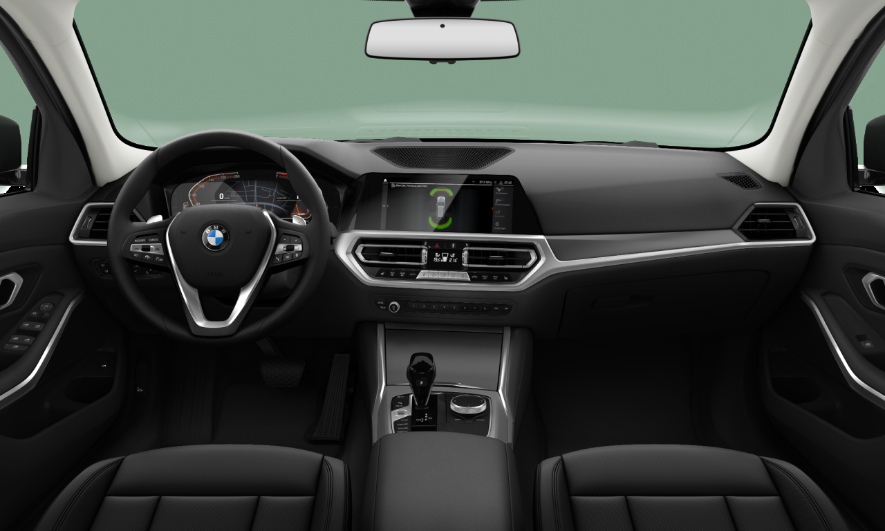 Interior of 2022 BMW 318i (G21), VIN WBA71DZ070FN05257