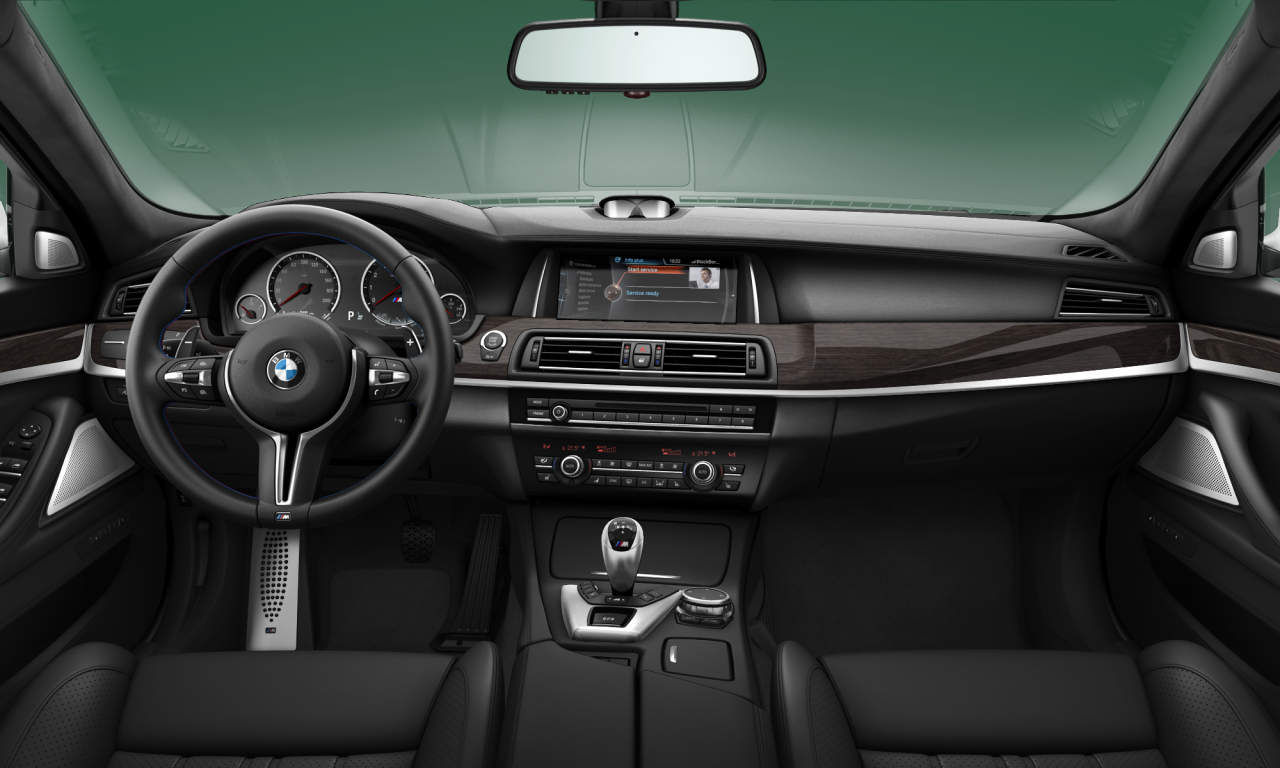 Interior of BMW M5 (F10 (M5)), VIN WBSFV9C57ED593775