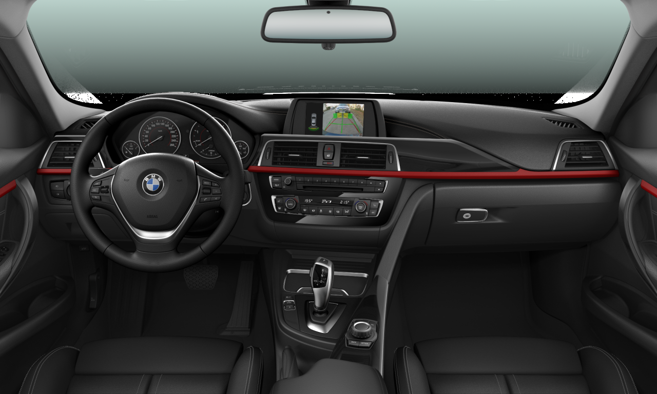 Interior of BMW 318d (F30 (MUE)), VIN WBA8C31090A146981