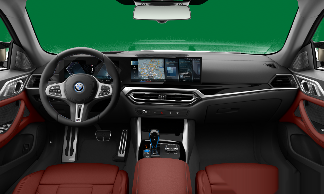 Interior of 2022 BMW i4 M50 (G26), VIN WBY31AW05PFP00187