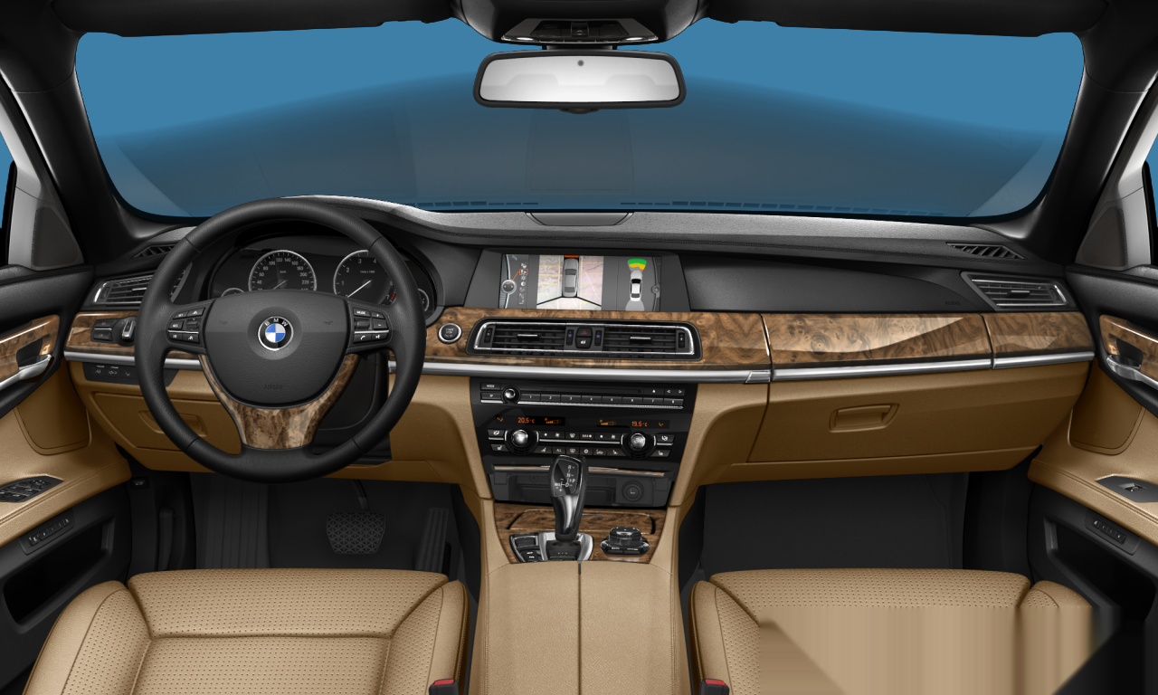 Interior of BMW 750Li (F02), VIN WBAKB8103AC343768