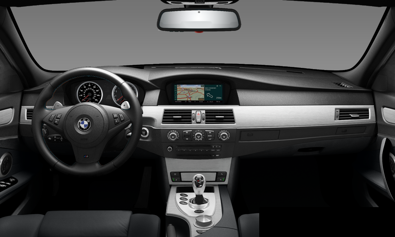Interior of BMW M5 (E60 (M5)), VIN WBSNB93568CX09742