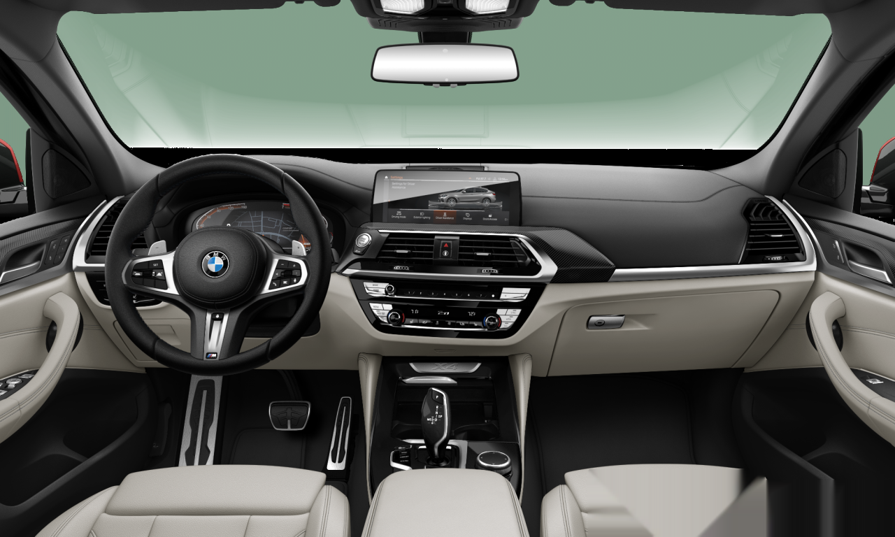 Interior of BMW X4 xDrive30i (G02), VIN 5UX2V1C04M9E60406