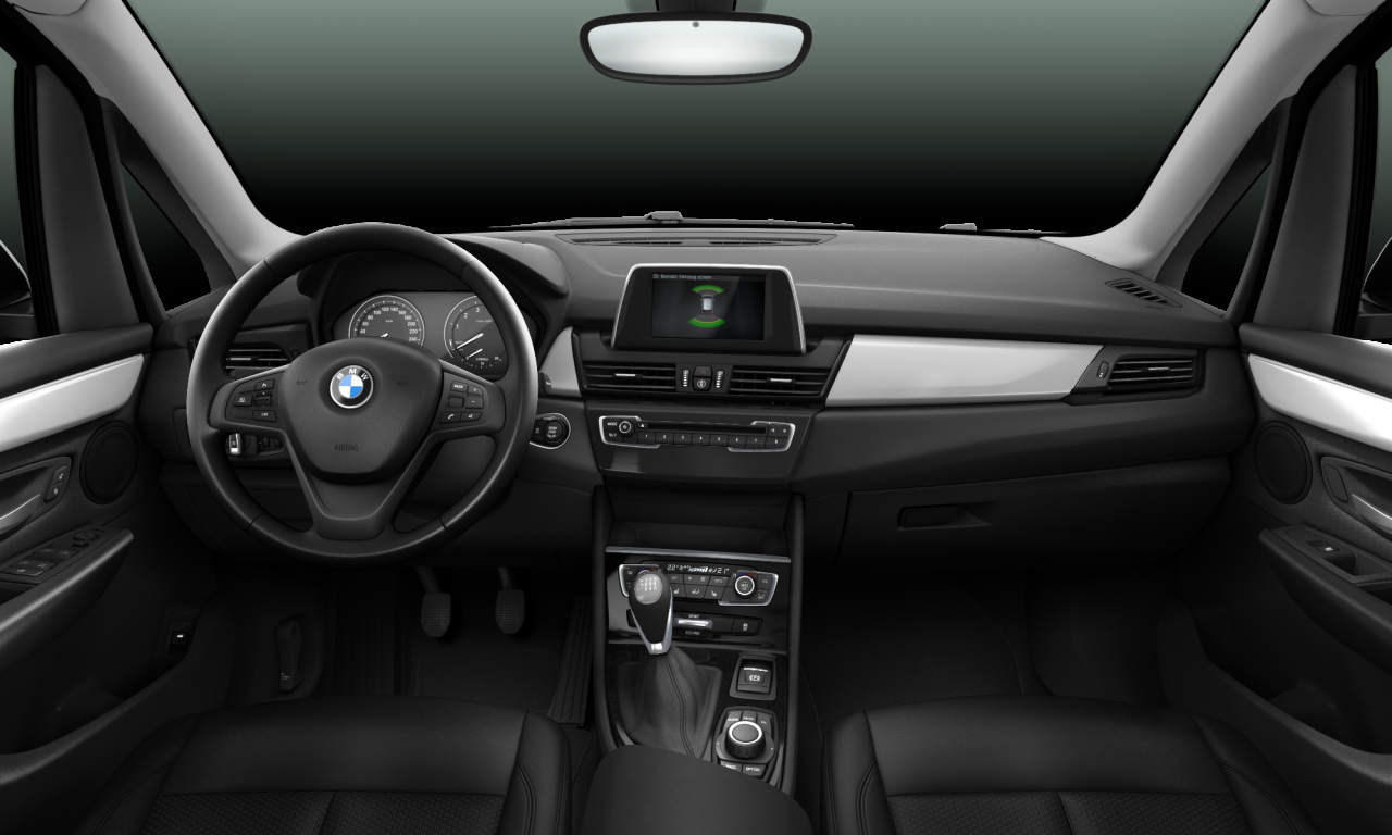 Interior of BMW 216i (F46 (MUE)), VIN WBA6V110505R72628