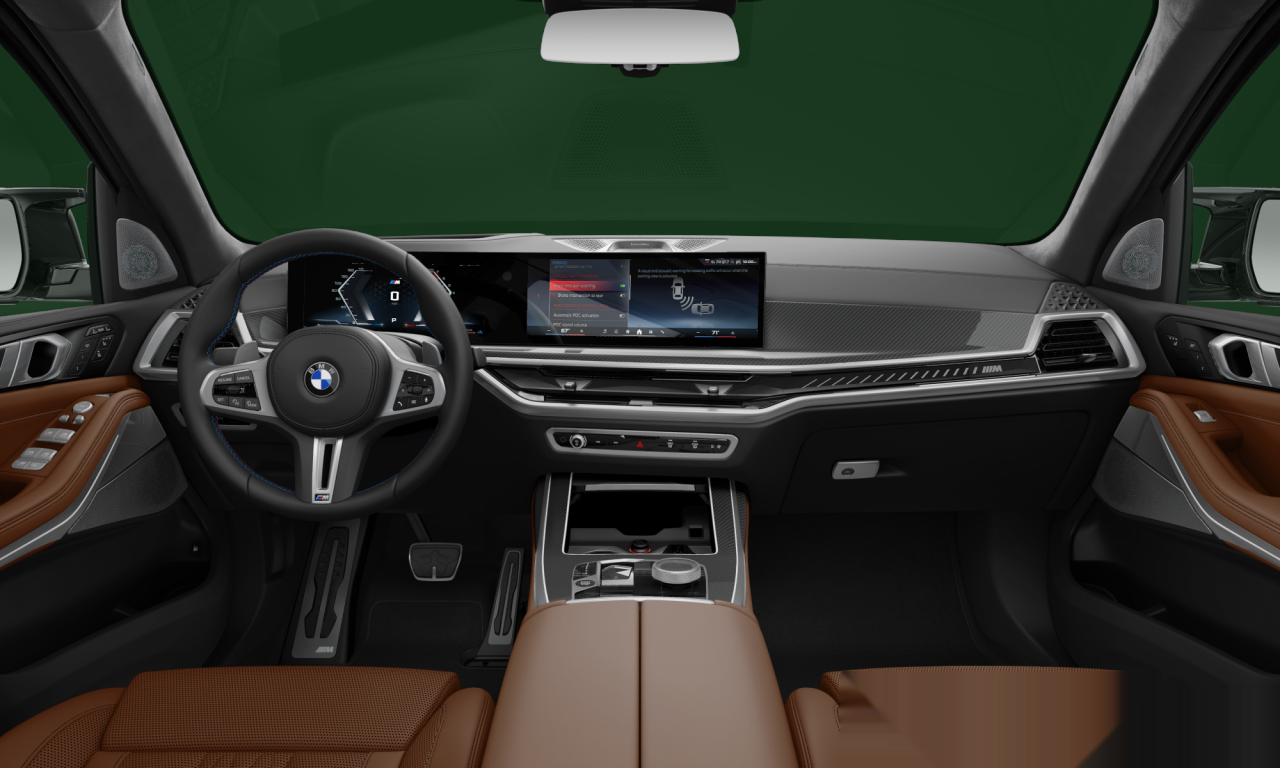 Interior of BMW X7 M60i xDrive (G07 (MUE)), VIN 5UX33EM03R9U70297